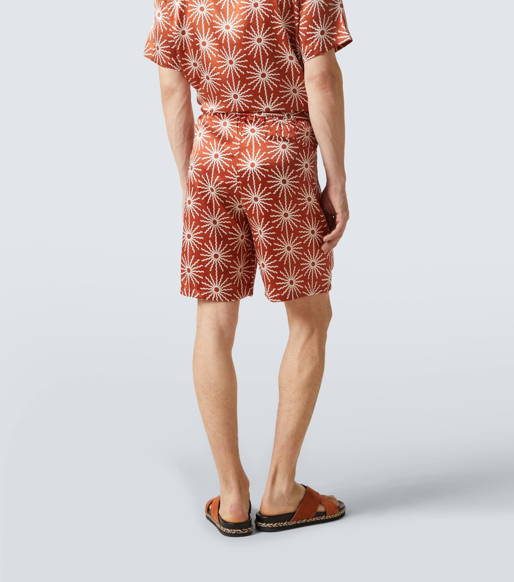 Palma printed silk-blend shorts - 4