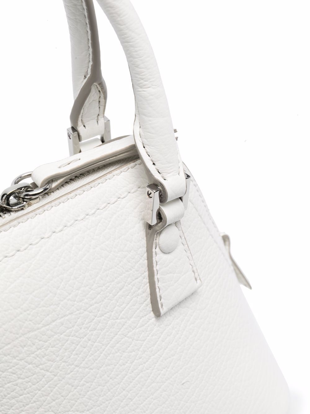logo-patch leather tote bag - 4
