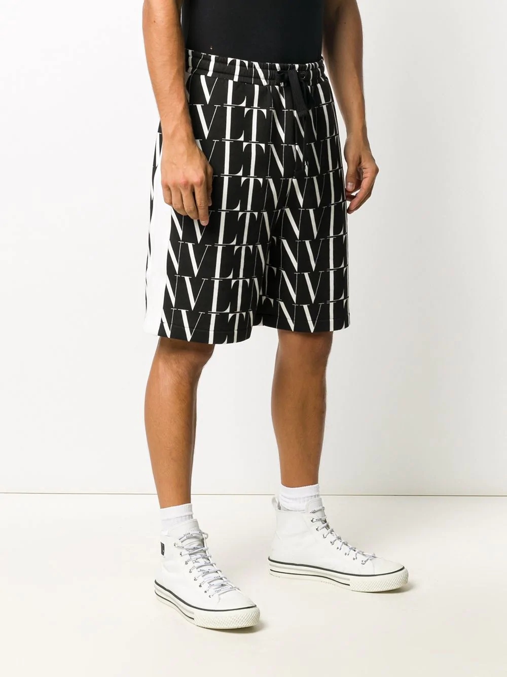 VLTN print Bermuda shorts - 3