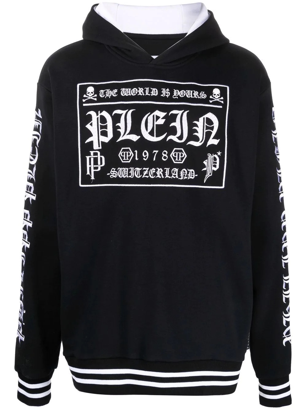 logo-print pullover hoodie - 1