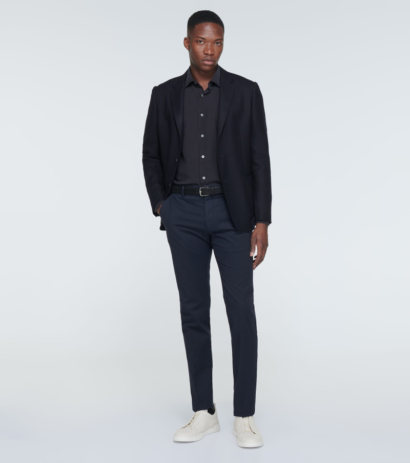 ZEGNA Single-breasted wool blazer outlook