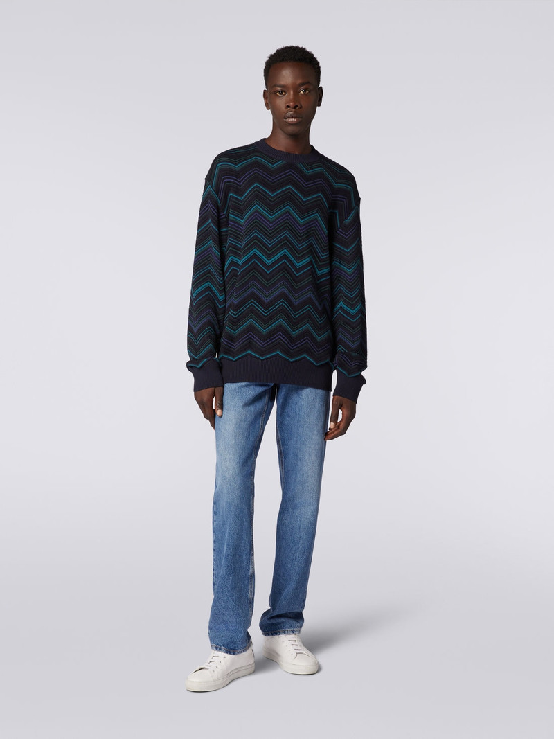 Missoni Cotton blend crew-neck chevron jumper outlook