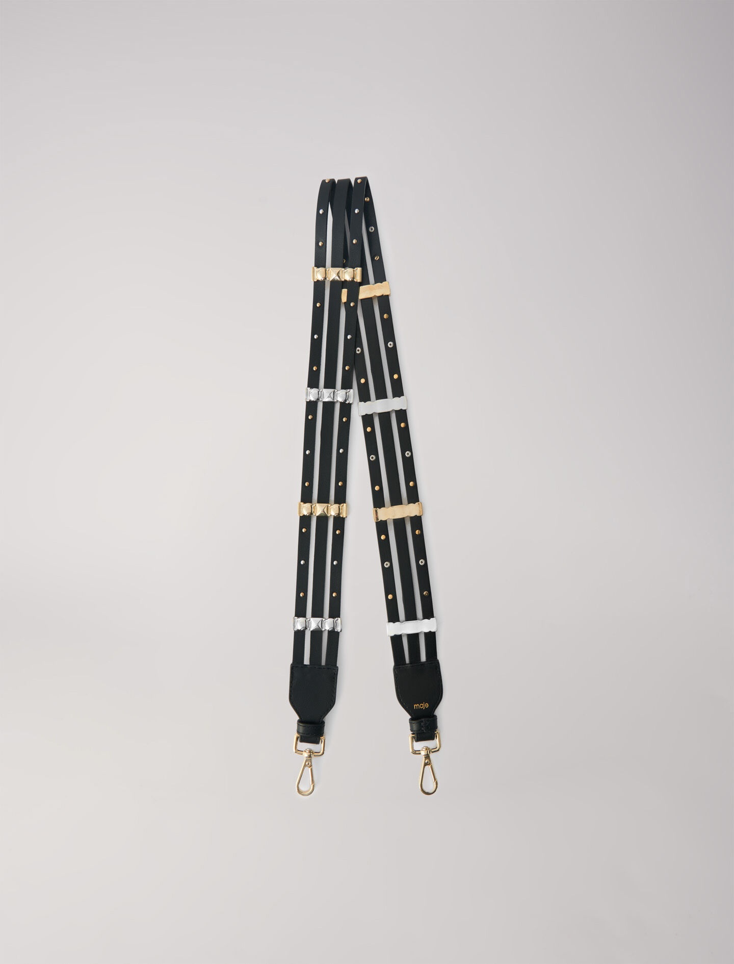 BLACK LEATHER STRAP WITH STUDS - 1