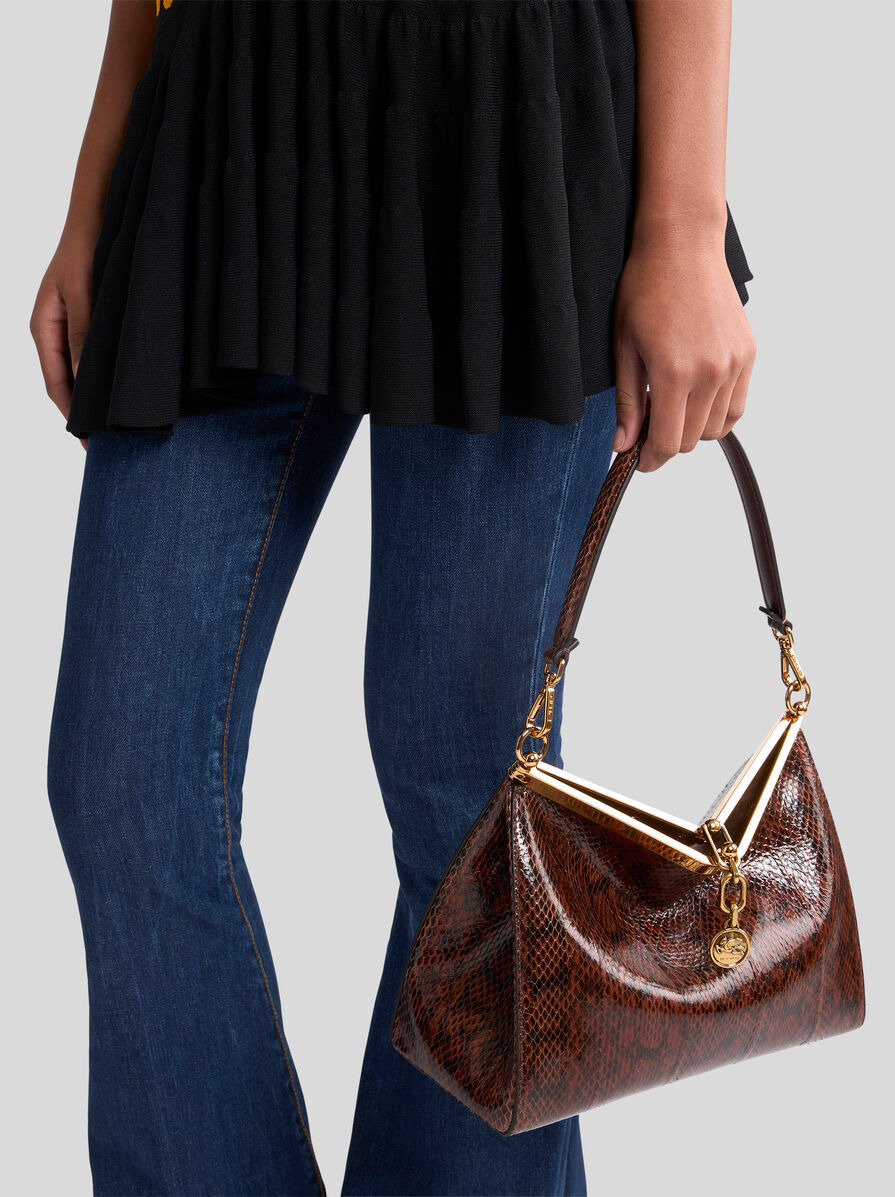 MEDIUM VELA BAG IN ELAPHE LEATHER - 4