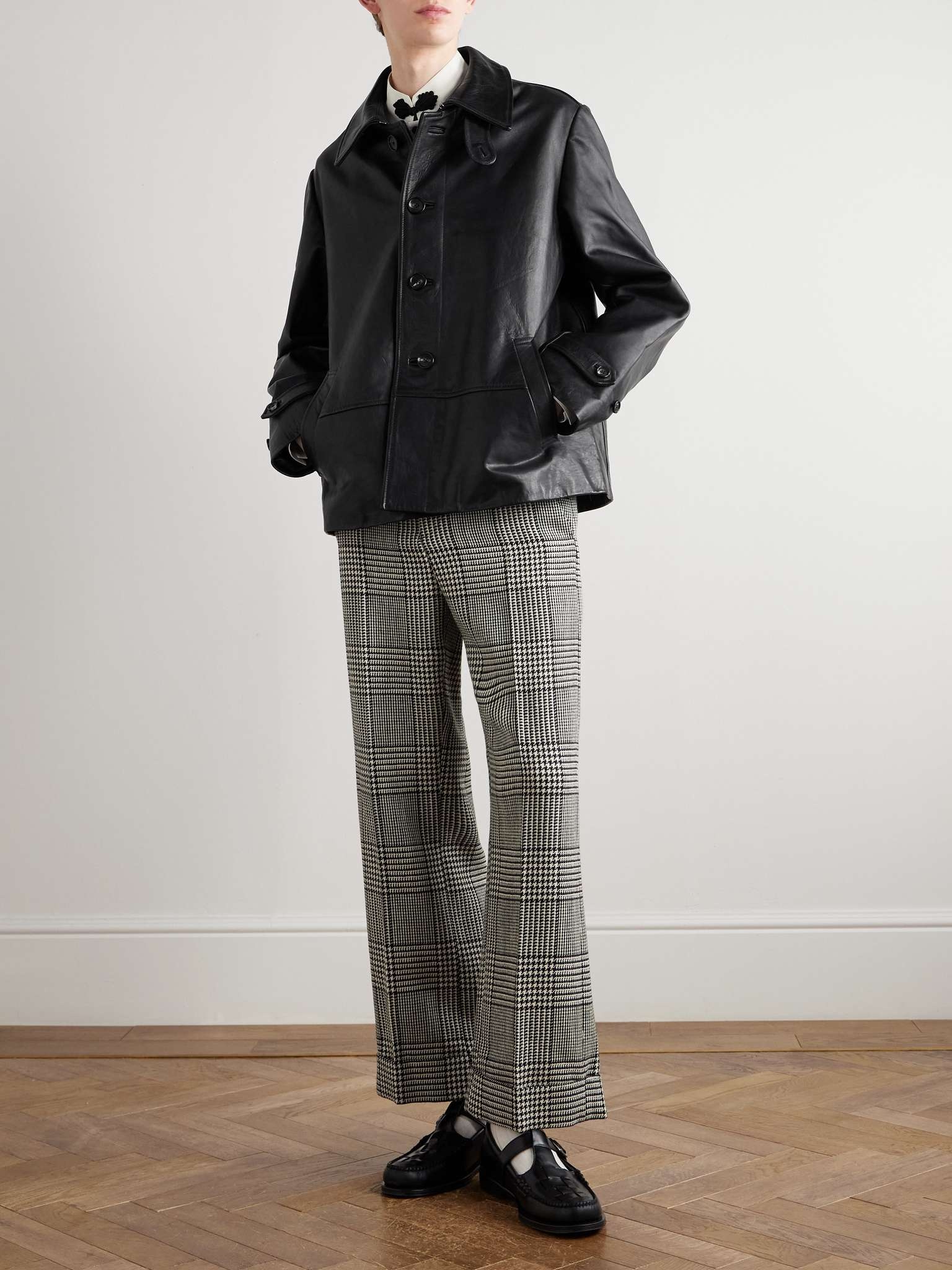 Continental Cropped Leather Jacket - 2