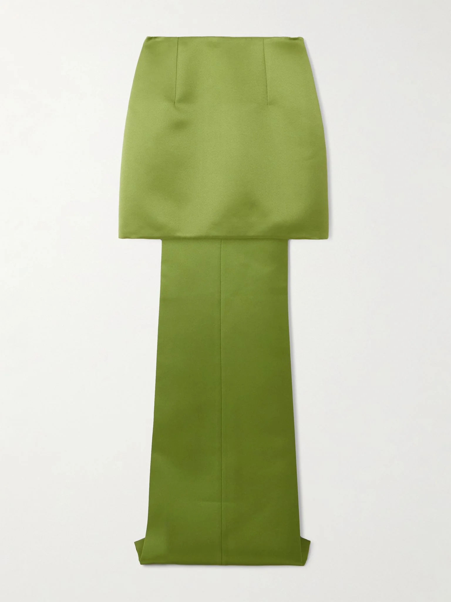 Harleigh duchesse-satin maxi skirt Green - 1