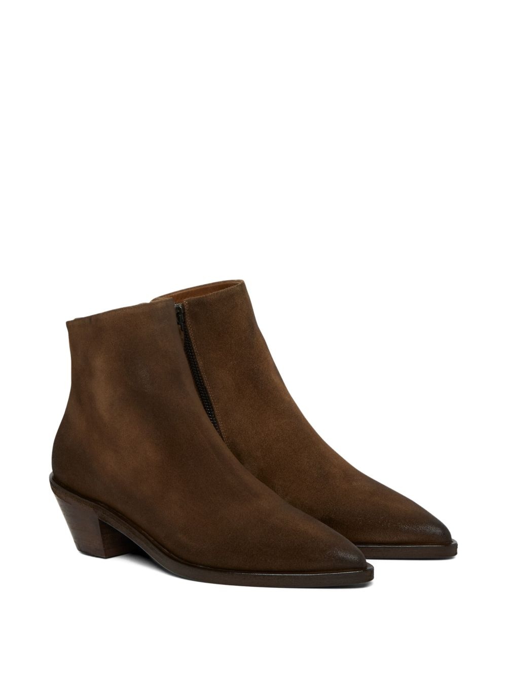 pointed-toe zip boots - 2