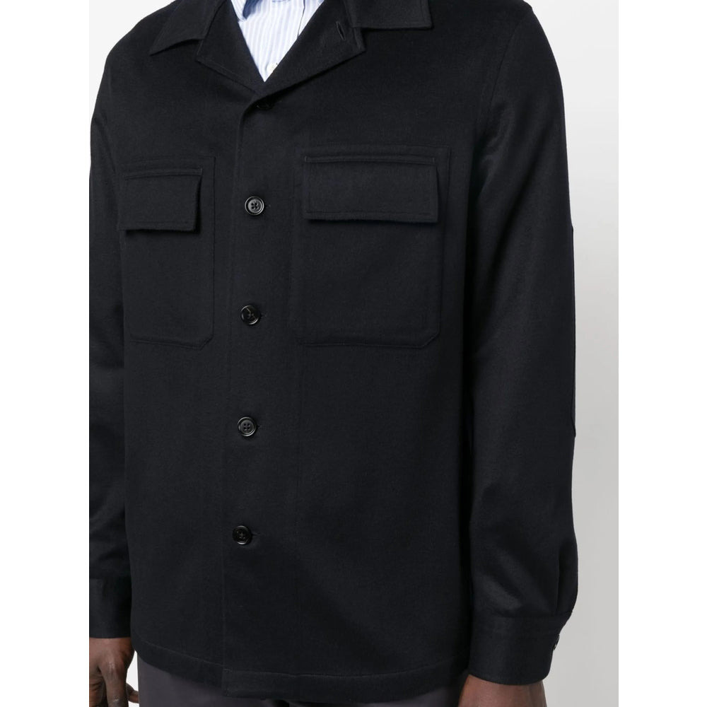 Zegna Blue Jackets - Shirt Jackets Men - 3