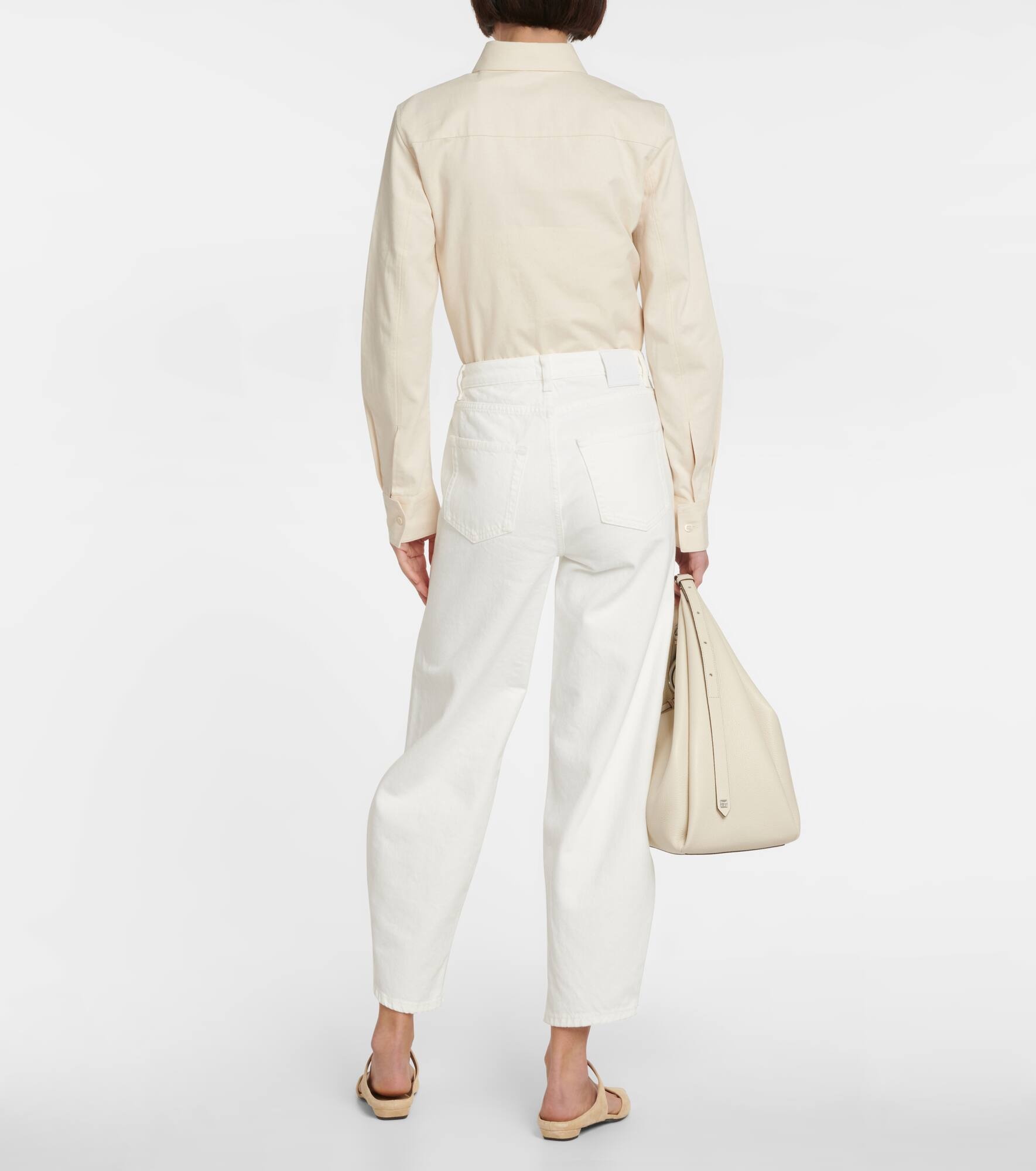 High-rise barrel-leg jeans - 3