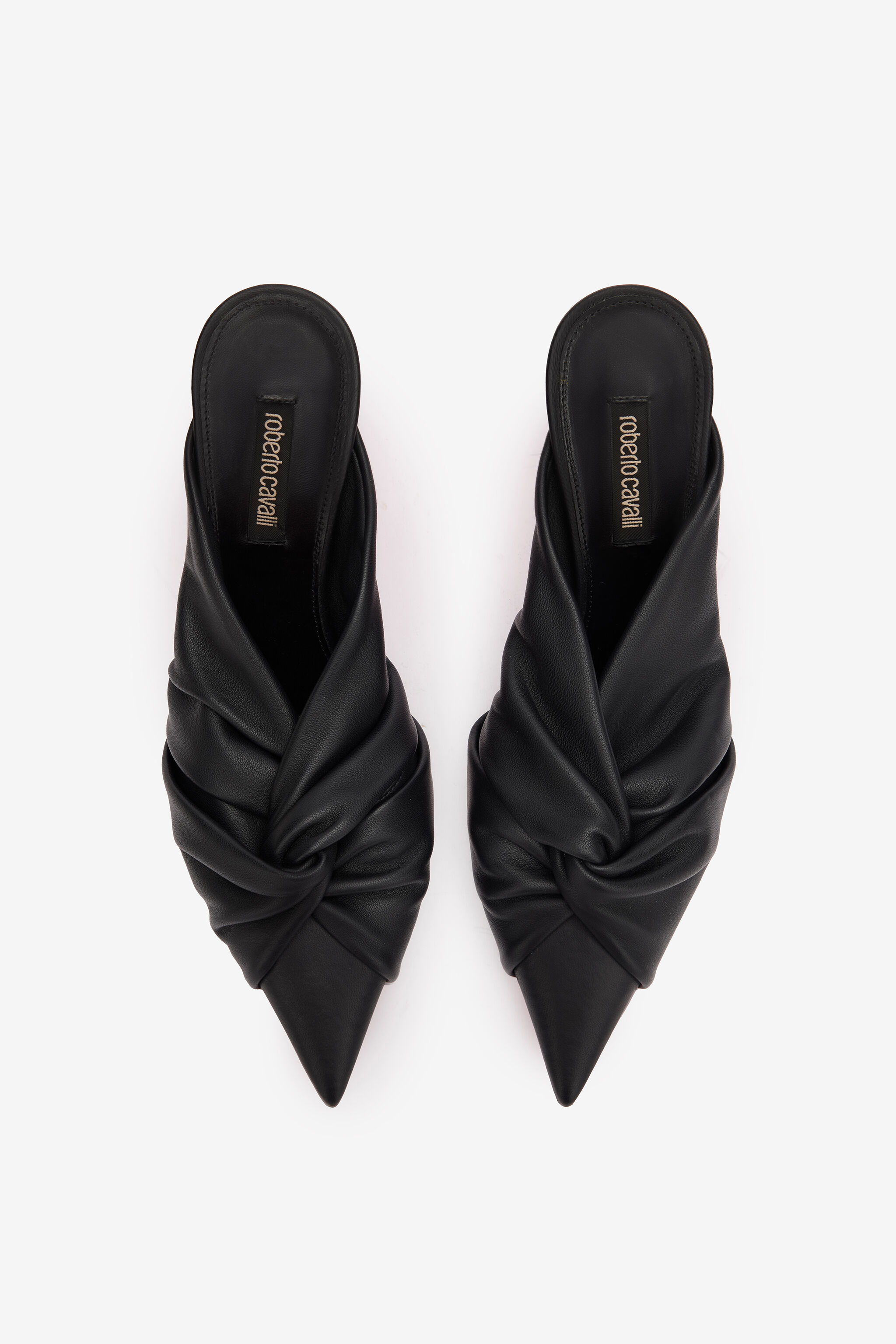 Leather Mules With Knotted Detail - 5