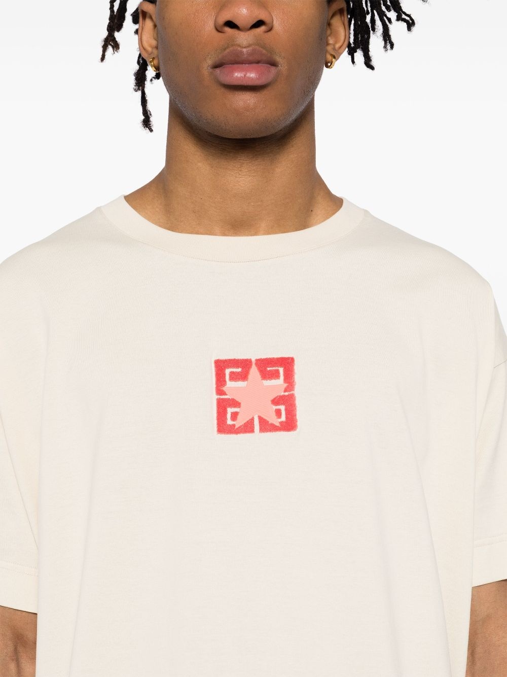 logo motif T-shirt - 4