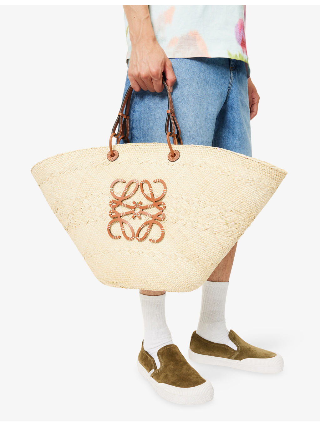 Anagram Large Palm Basket Bag - 3
