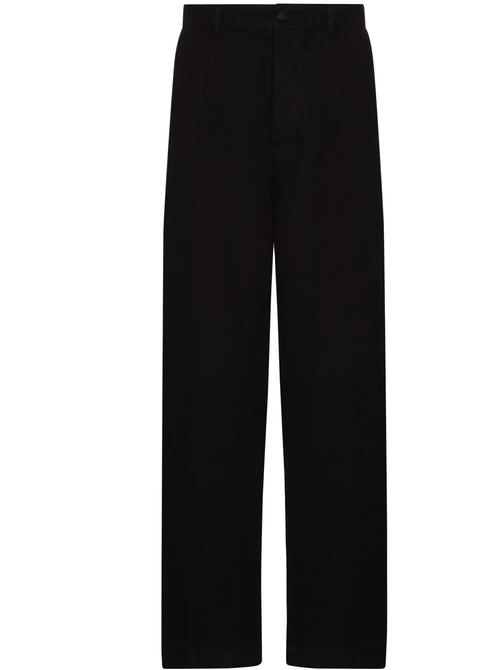 high-waisted straight-leg trousers - 1