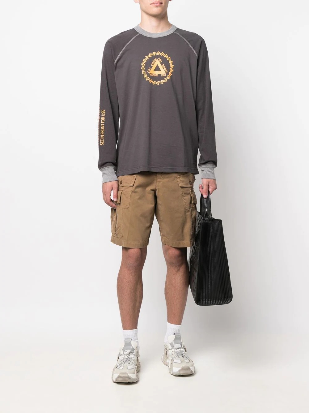 straight-leg cargo shorts - 2