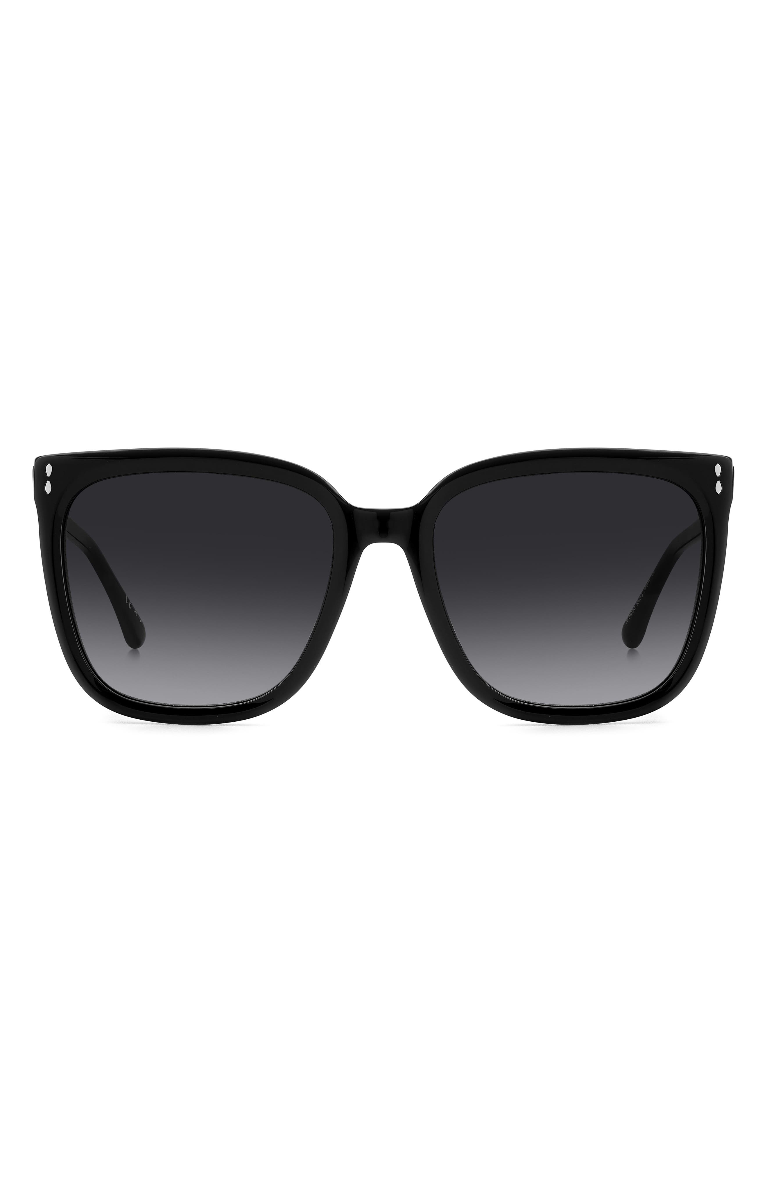 Isabel Marant In Love 57mm Gradient Square Sunglasses in Black/Grey Shaded at Nordstrom - 1