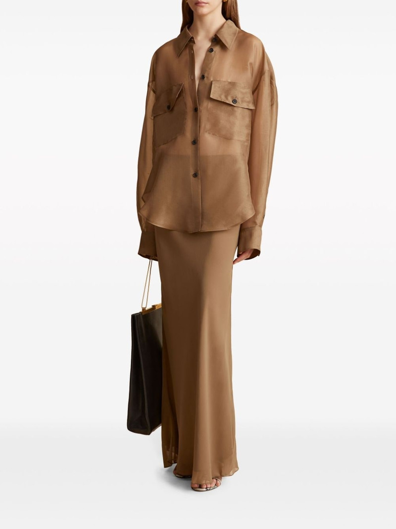 KHAITE The Mahmet silk shirt outlook