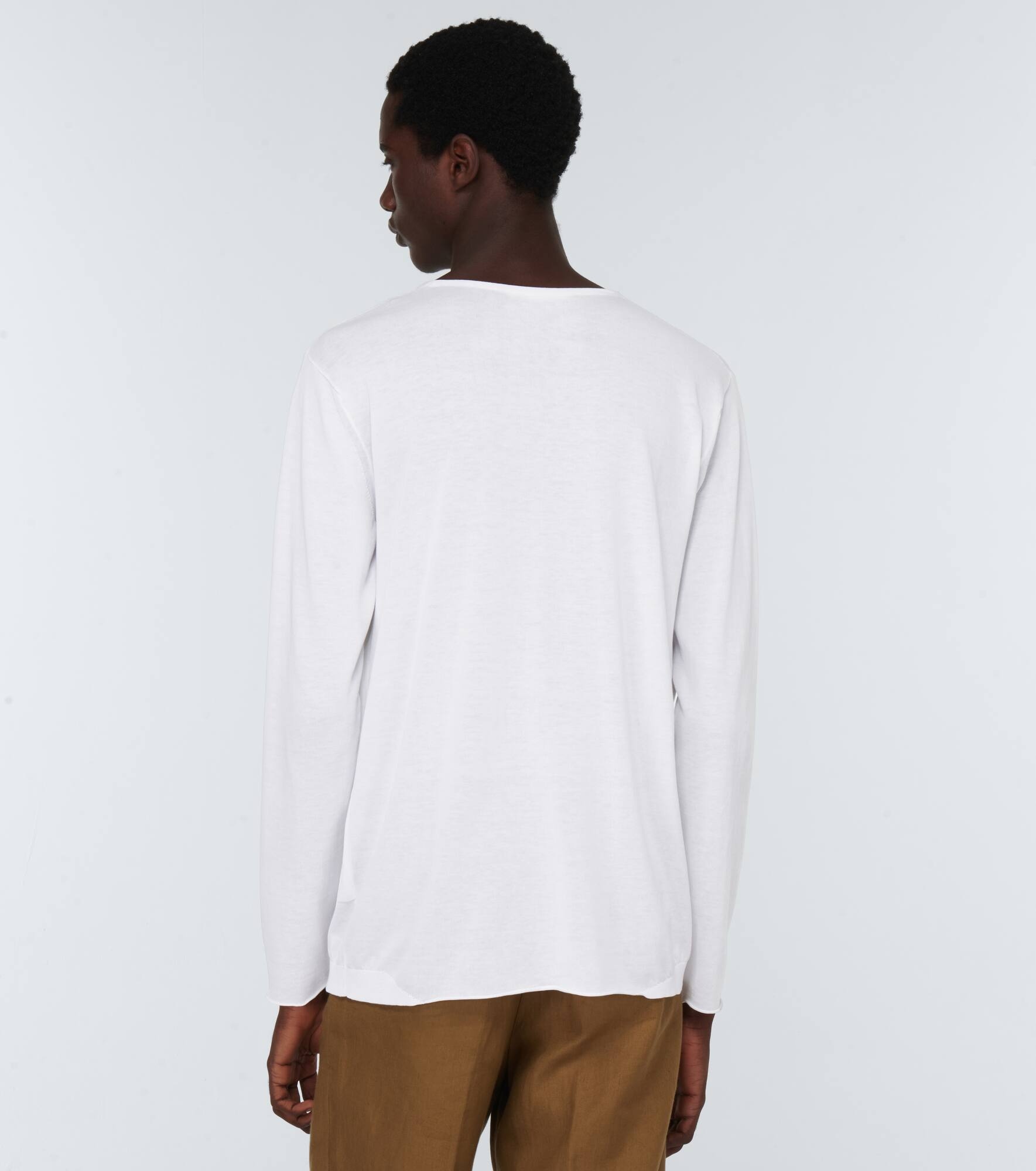 Crewneck cotton top - 4