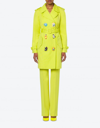 Moschino TOY BUTTONS MAT TRENCH COAT outlook
