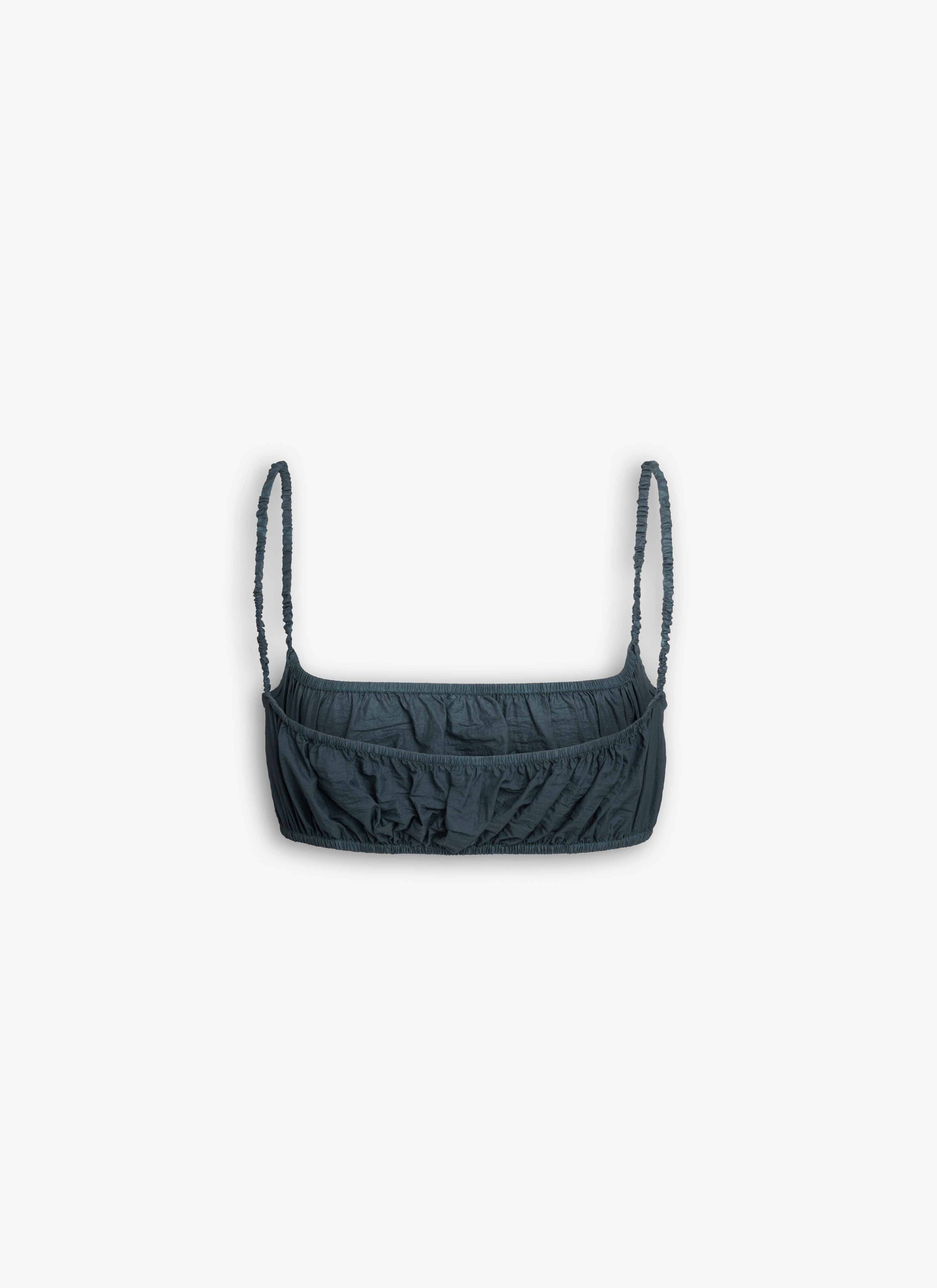 SOFT NYLON PLEATED BRALETTE - 4
