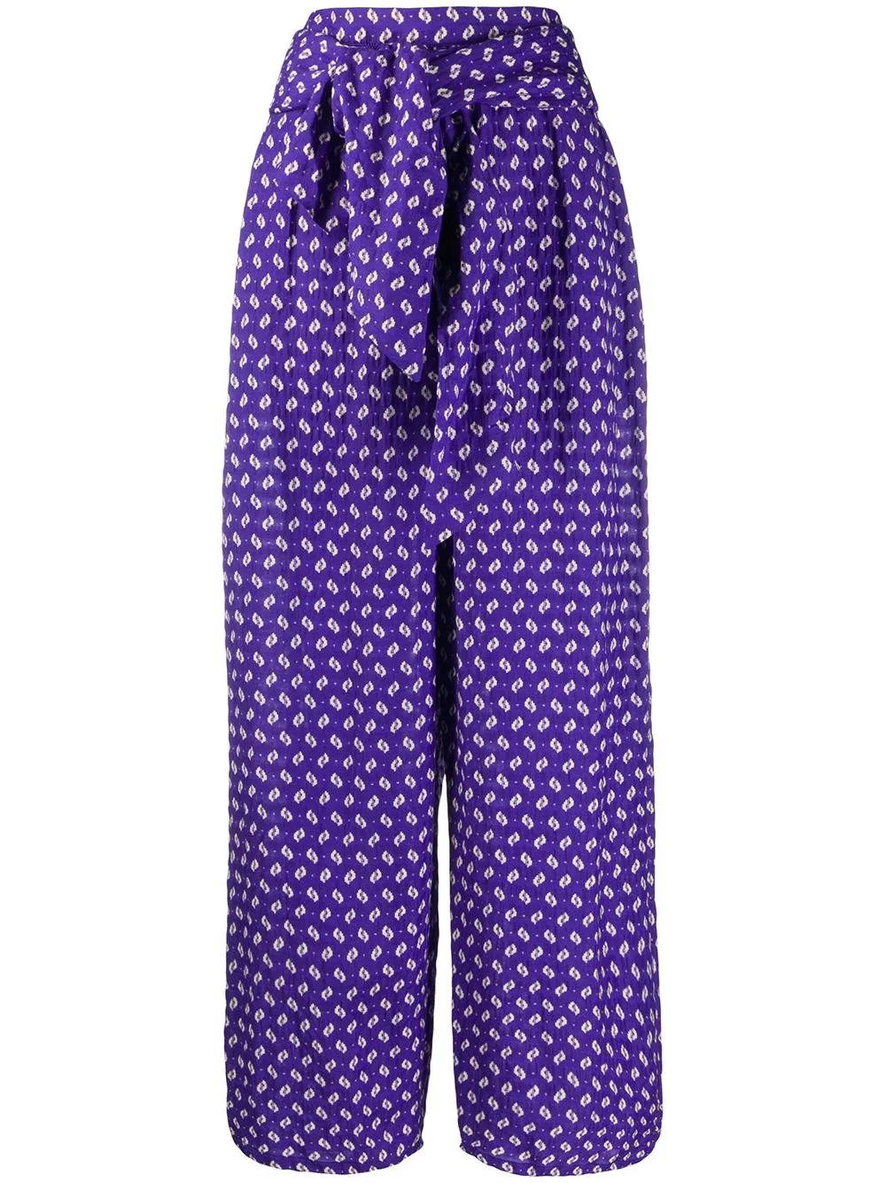 abstract print palazzo trousers - 1