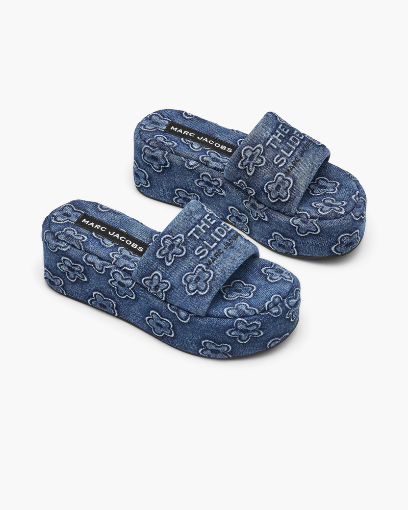 THE PUFFY DAISY DENIM PLATFORM SANDAL 1