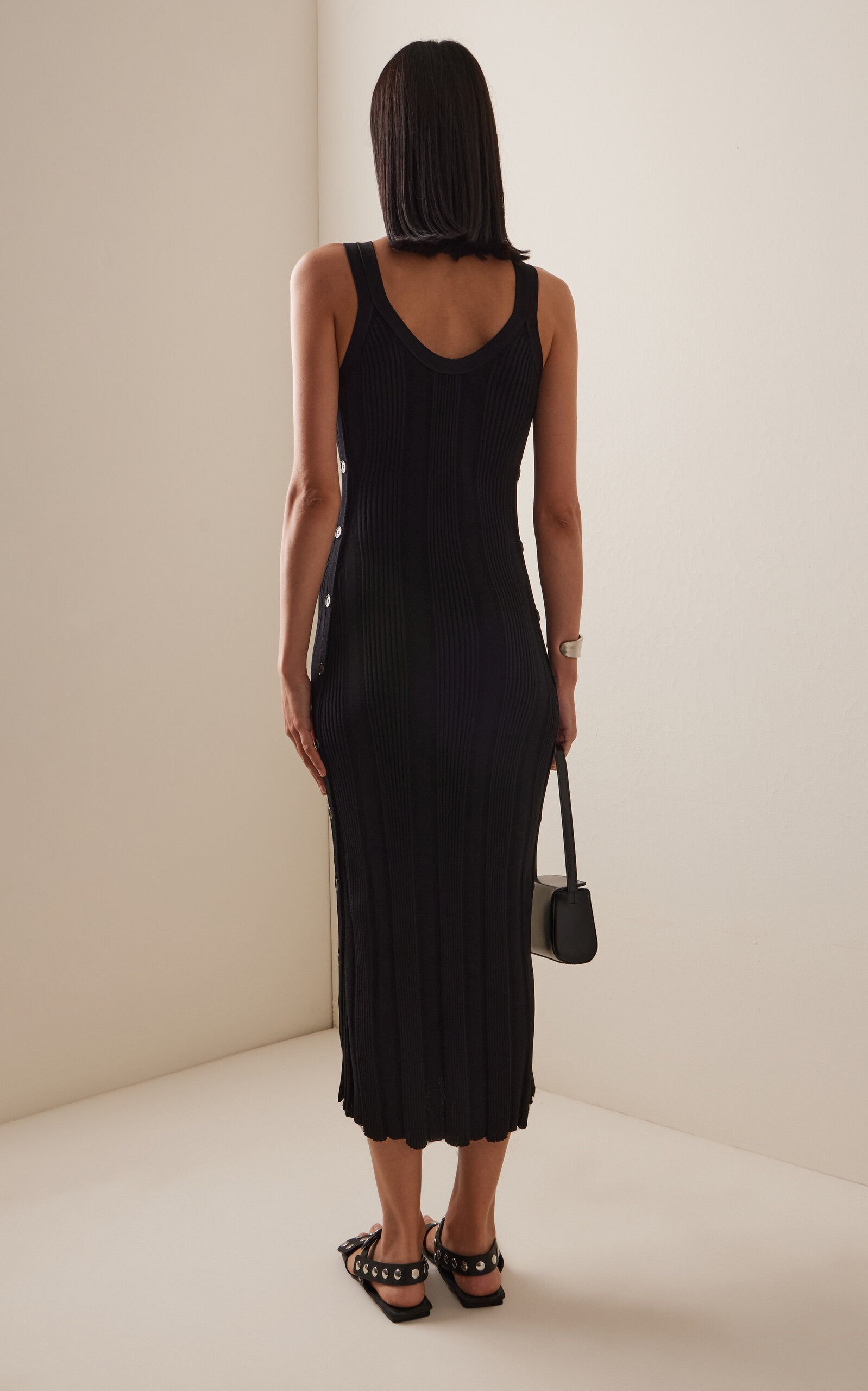 Ellis Dress in Column Rib black - 4