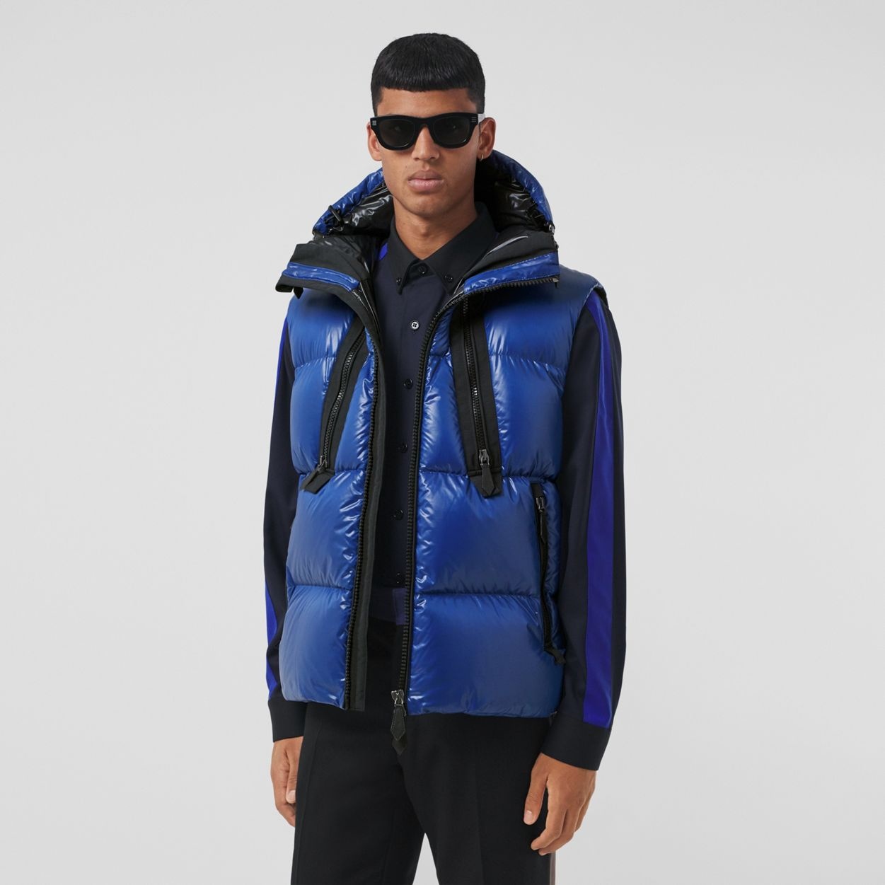 Detachable Hood Nylon Puffer Gilet - 8