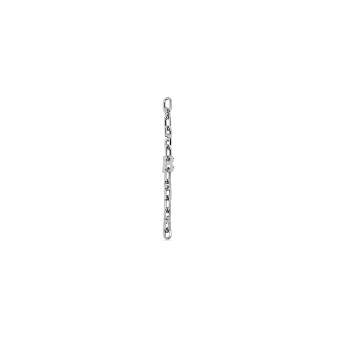 B Chain Thin Bracelet in Silver - 2