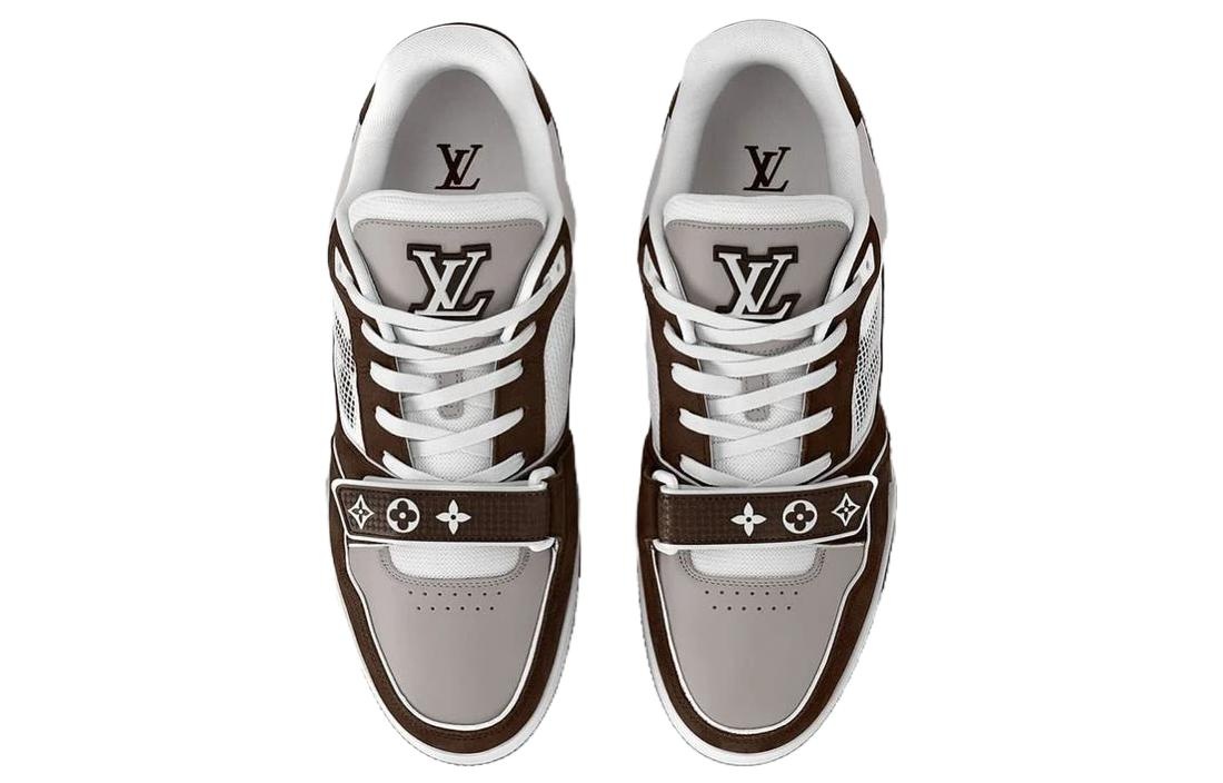 LOUIS VUITTON LV Trainer 'Moka Brown Monogram Flower' 1ACD7K - 3