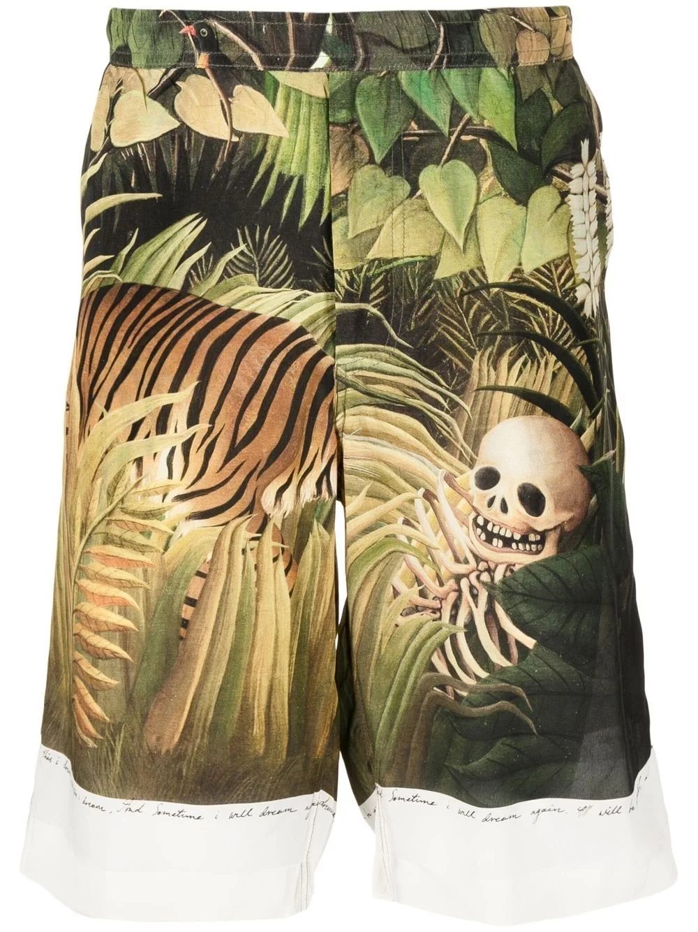 Forest graphic-print silk shorts - 1