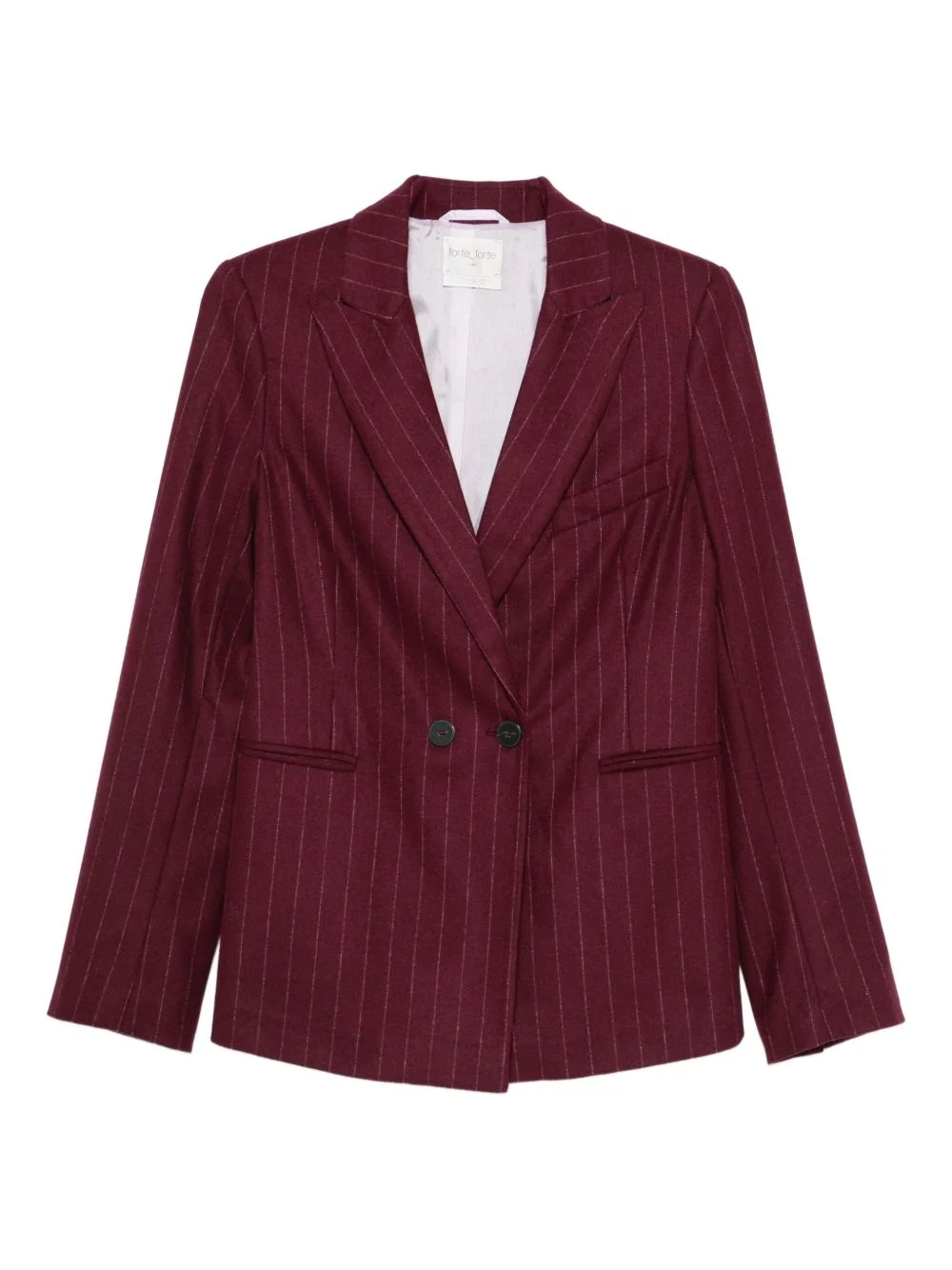 pinstripe-pattern double-breasted blazer - 1