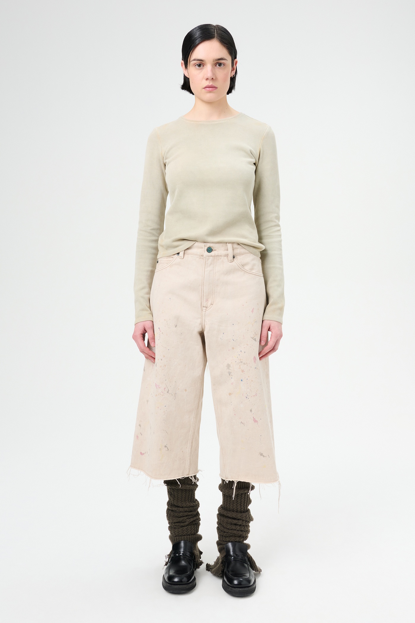 Half Cut Ghost Attic Splatter Denim - 2