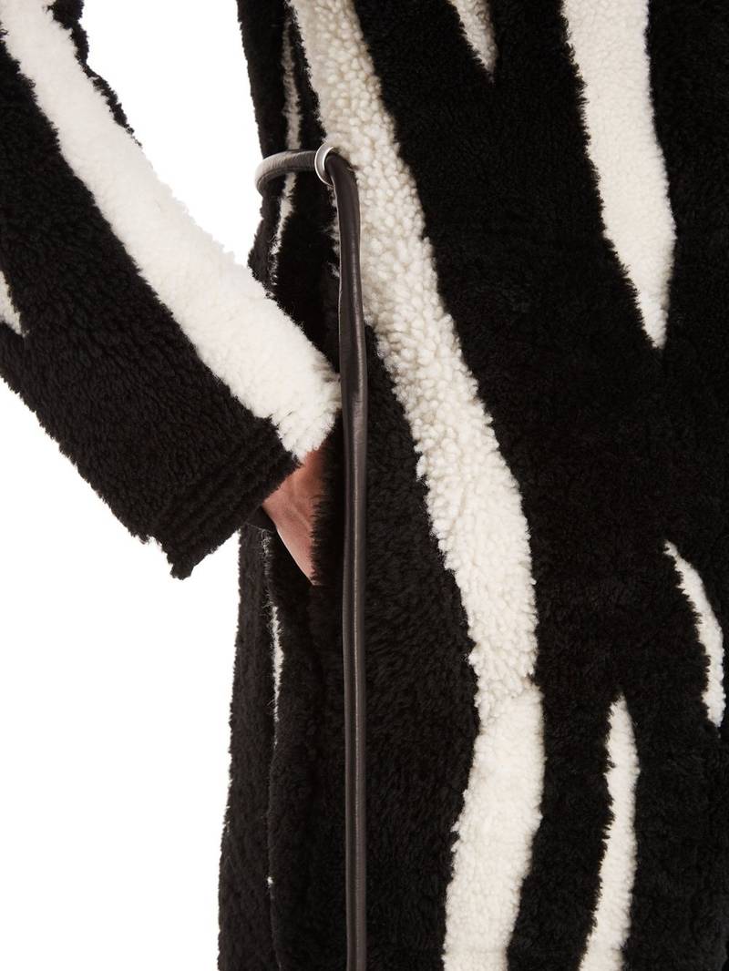 Gethsemane zebra-pattern coat 6