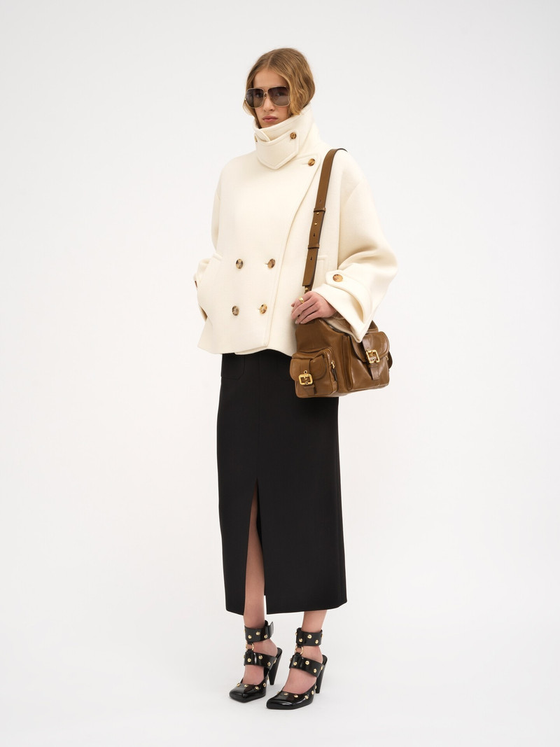 Chloé OVERSIZED SHORT COAT IN WOOL outlook