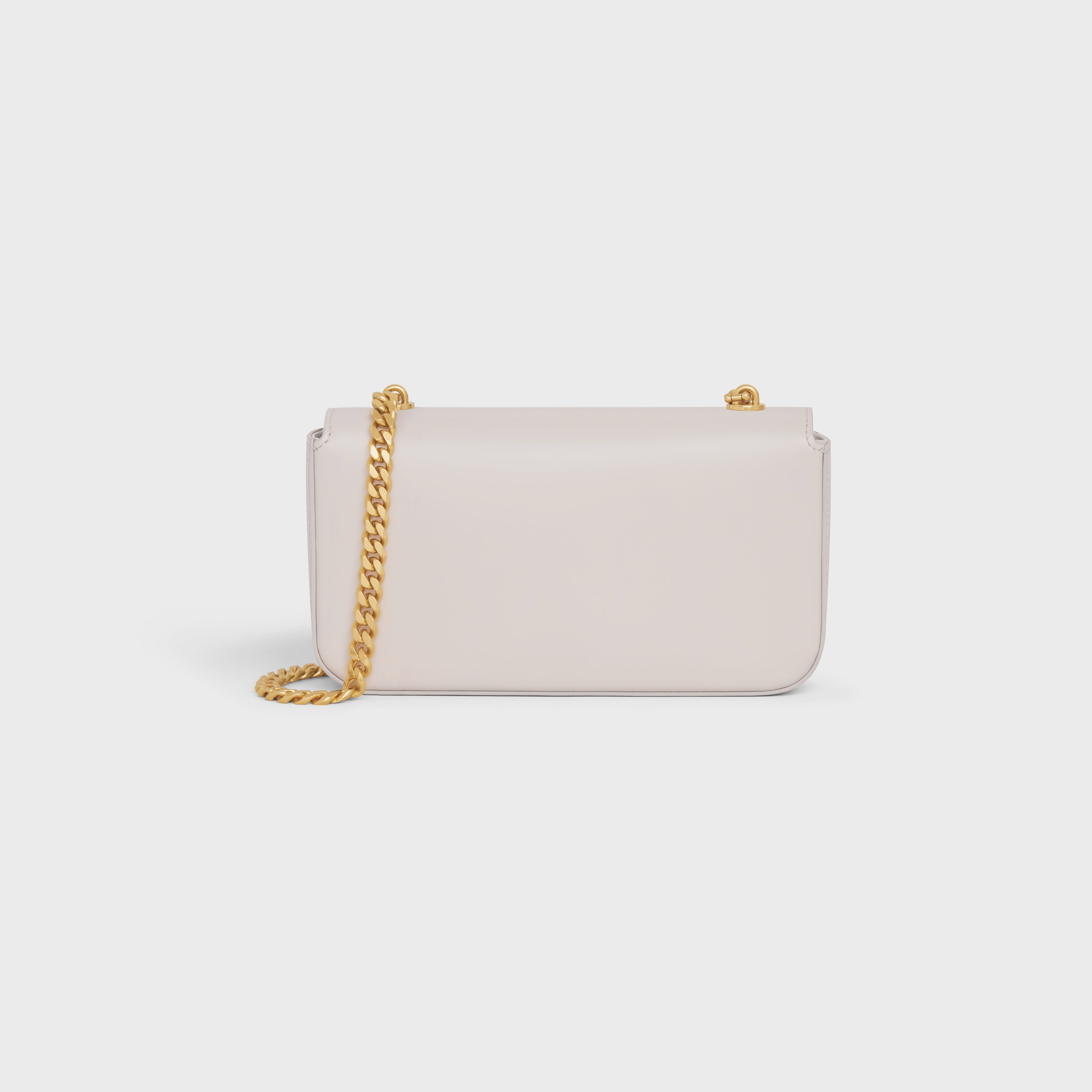 CHAIN SHOULDER BAG triomphe in shiny calfskin - 3