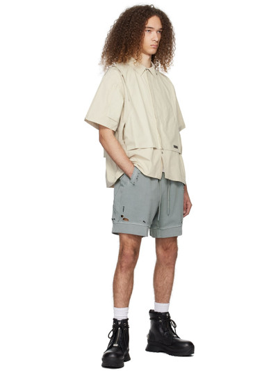 C2H4 Gray Distressed Shorts outlook