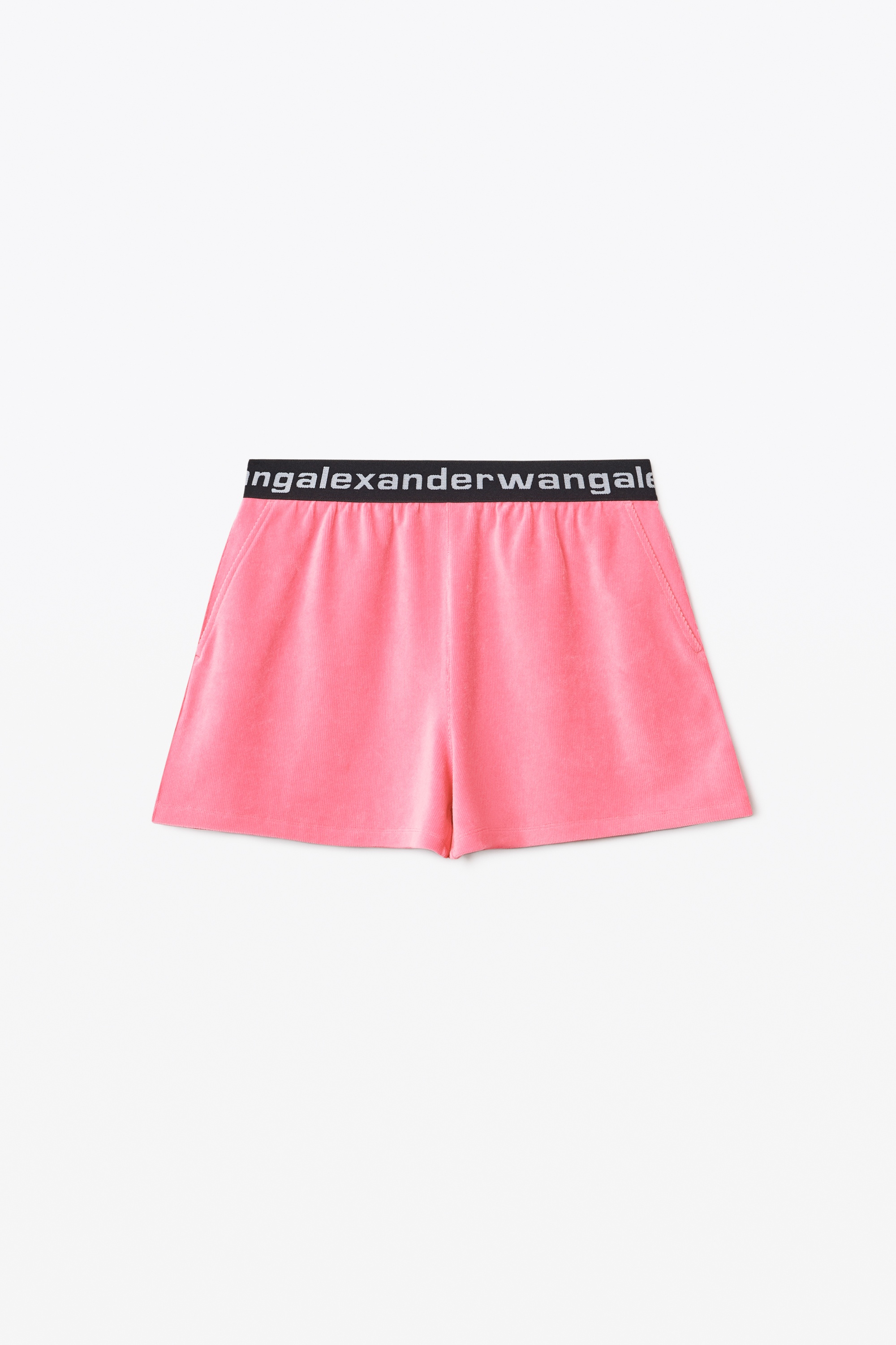 LOGO ELASTIC SHORT IN STRETCH CORDUROY - 1