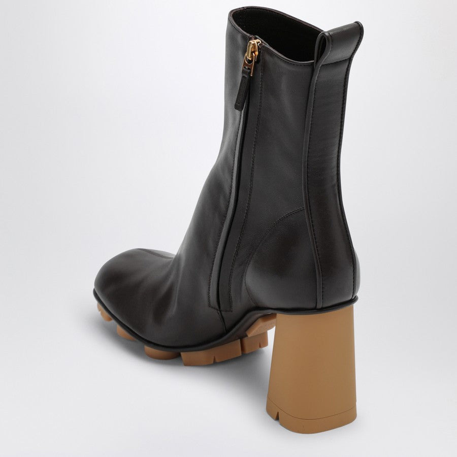 Bottega Veneta Women Shore Dark Brown Leather Boot - 4