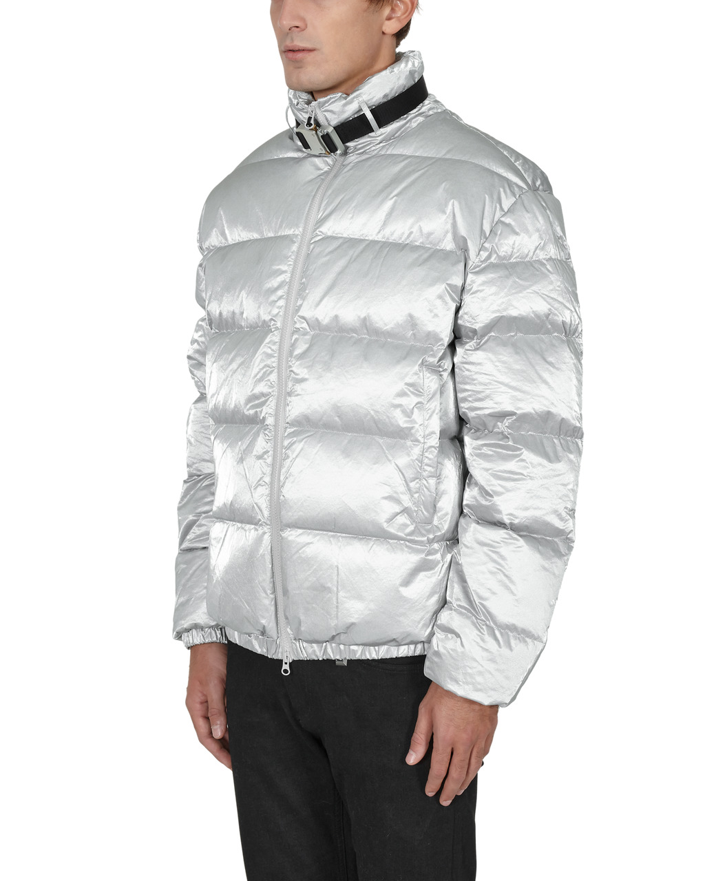 PUFFER COAT W SILVER  BUCKLE - 3