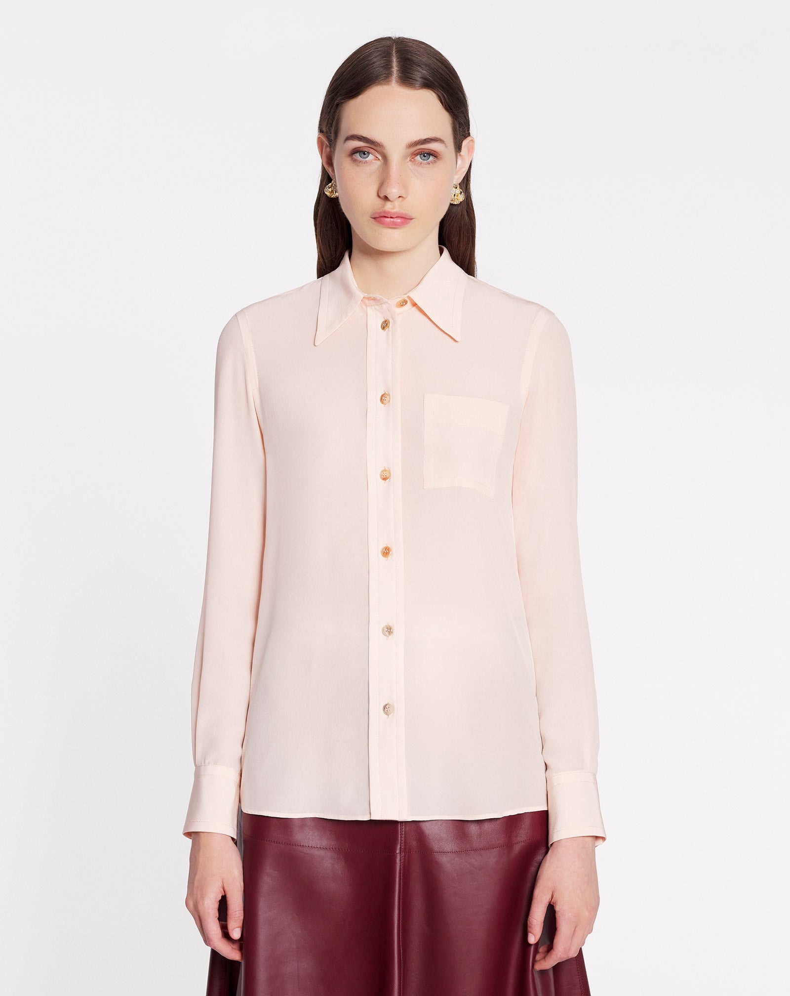 LONG SLEEVE SHIRT IN SILK - 3