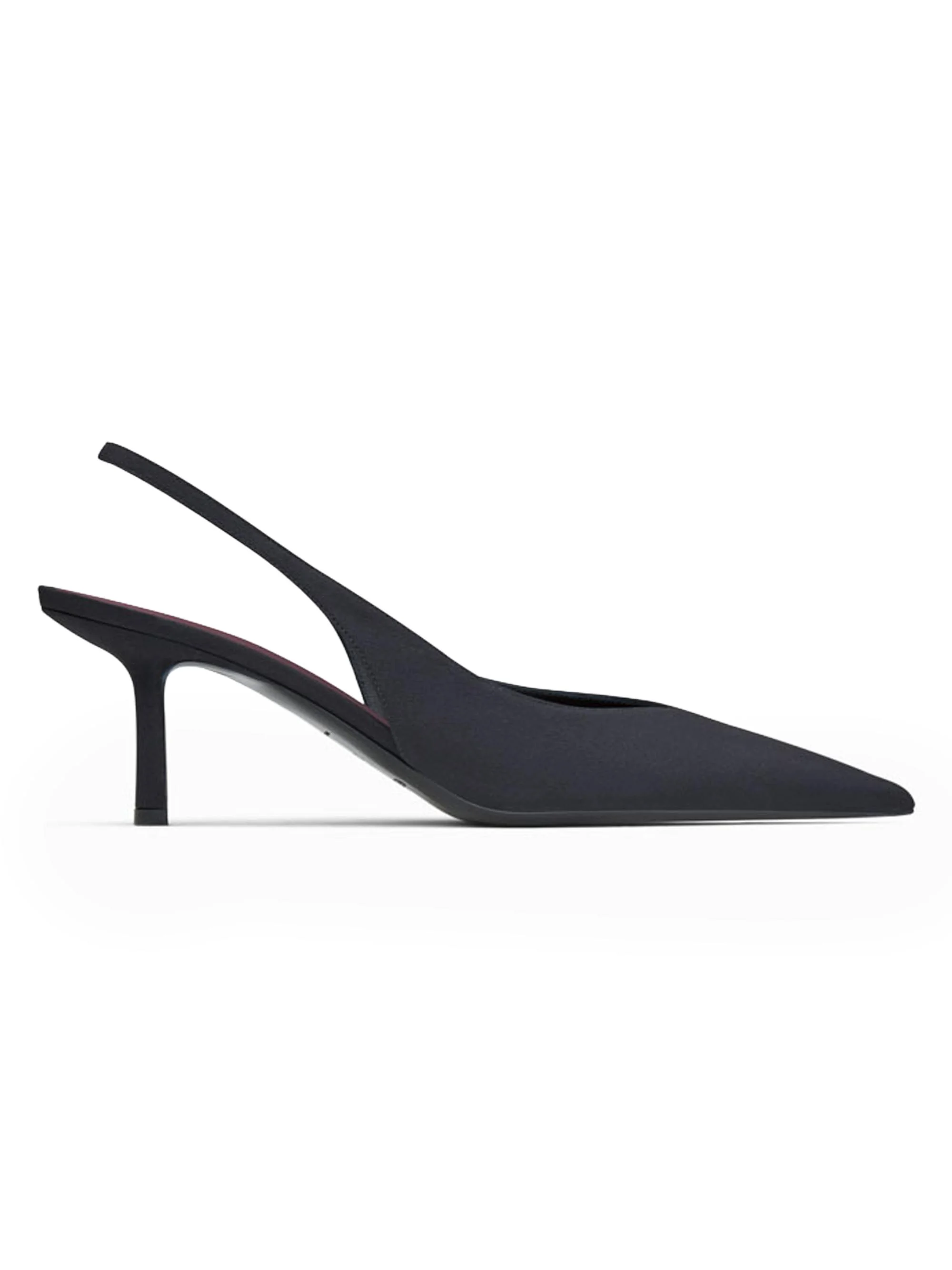Women's Moriah 65MM Suede Slingback Pumps - Black - 1