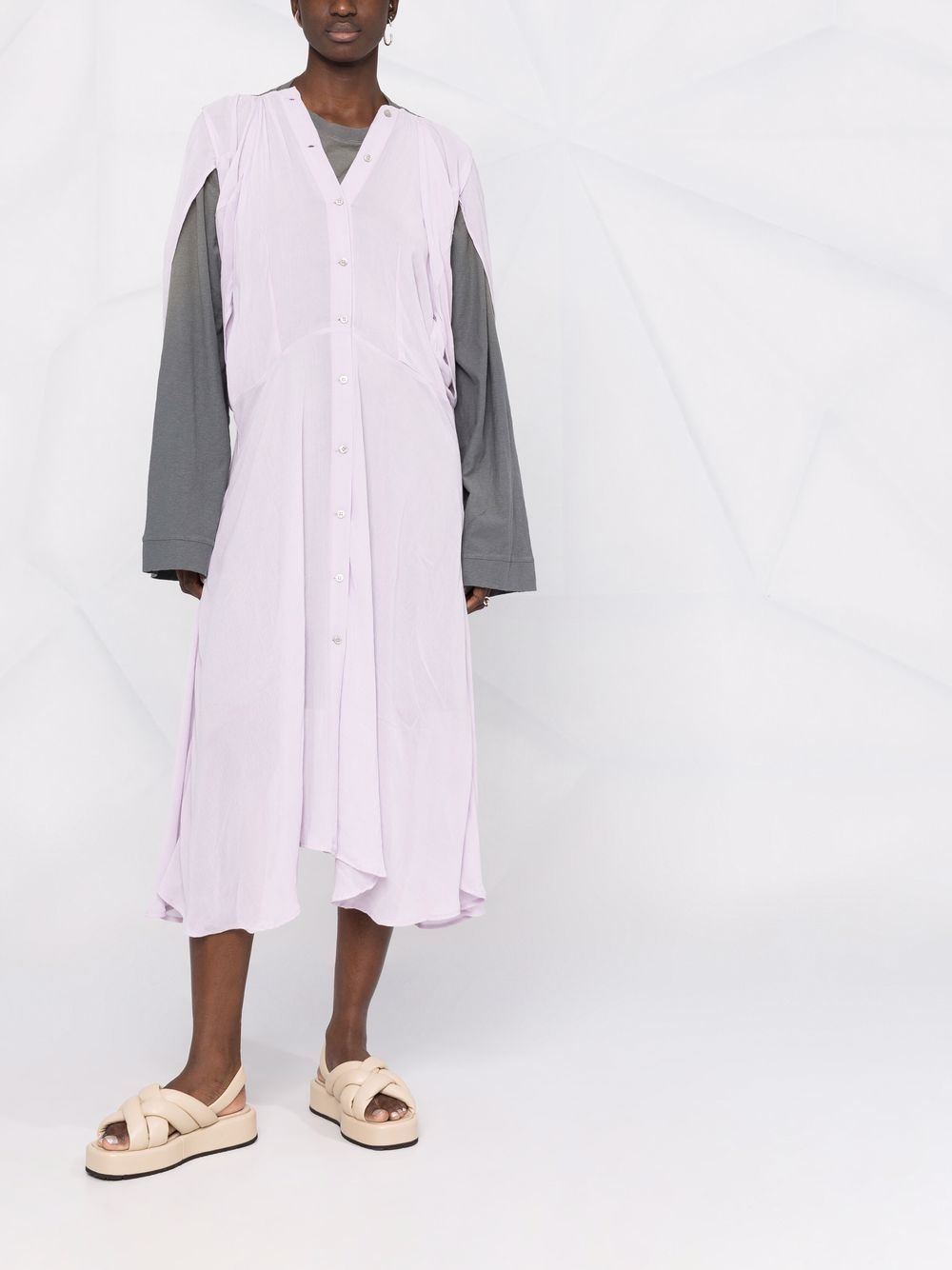 Acne Studios Layered dress - Lilac purple | REVERSIBLE Acne Studios Layered dress - Lilac purple | REVERSIBLE