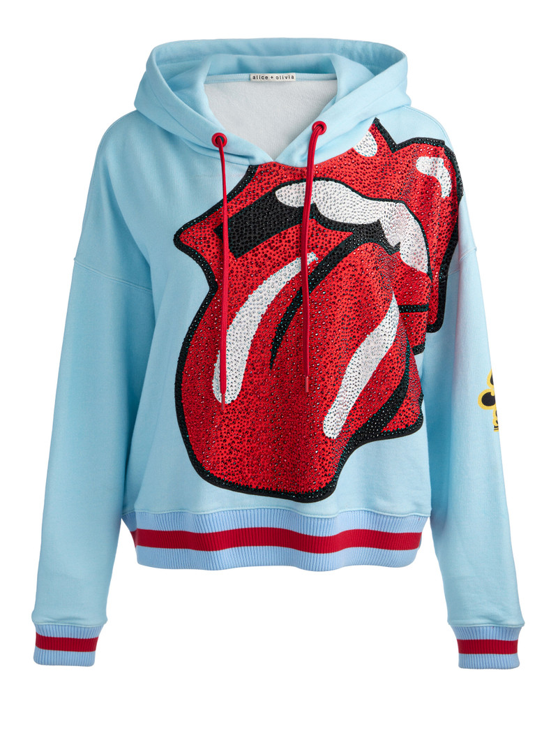 SUNNY EMBELLISHED CROPPED HOODIE 1