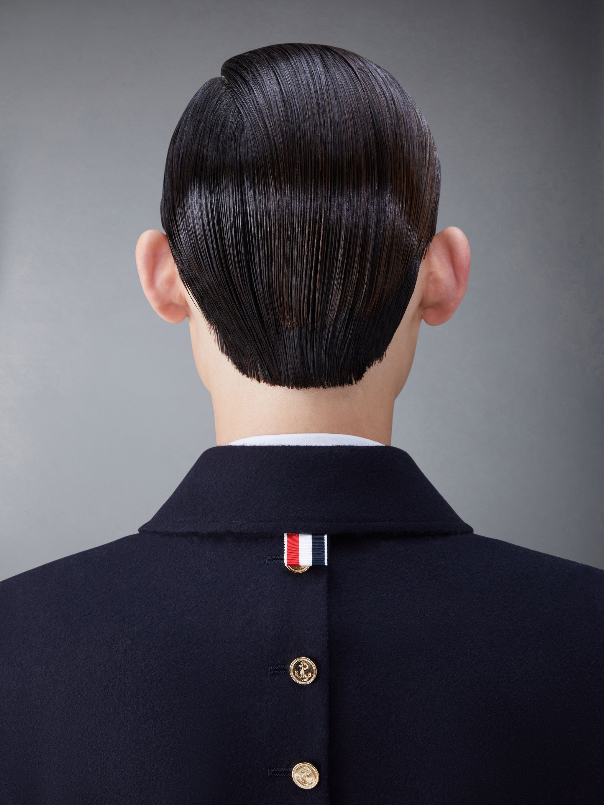 ジャケット・アウター LIGHT MELTON THE BAL COLLAR COAT(BLACK) Thom Browne Melton Button Bal Collar Coat | REVERSIBLE