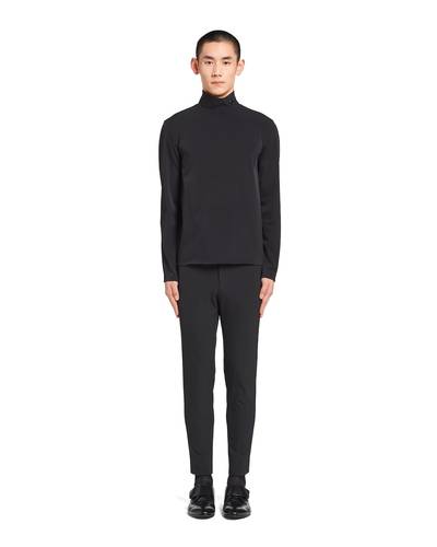 Prada Technical jersey mock turtleneck outlook