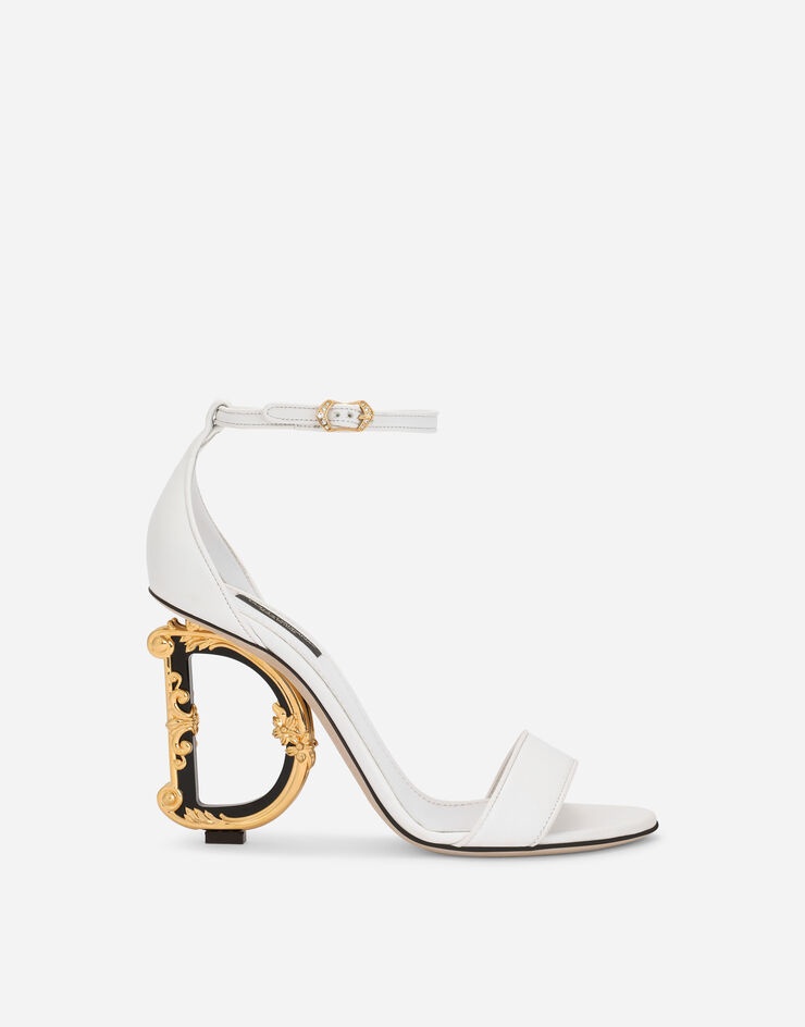 Nappa leather sandals with baroque DG detail - 1