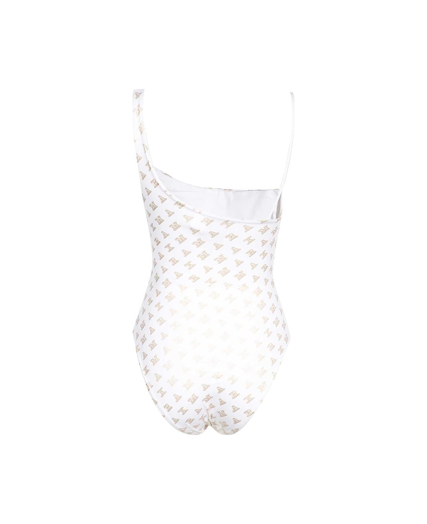 One-piece Swimsuit With Logo - 2