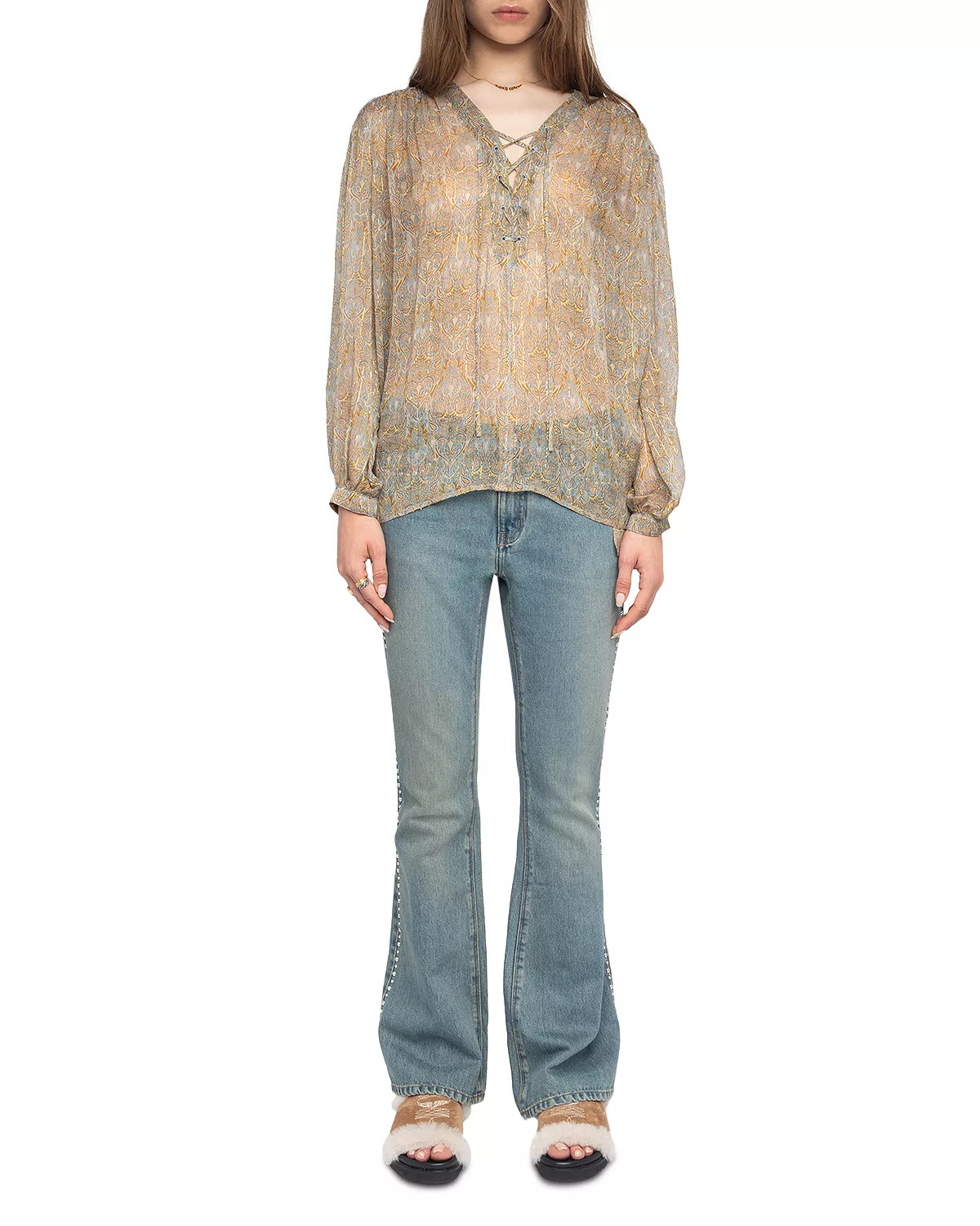 Tamela Mousseline Paisley Blouse - 2