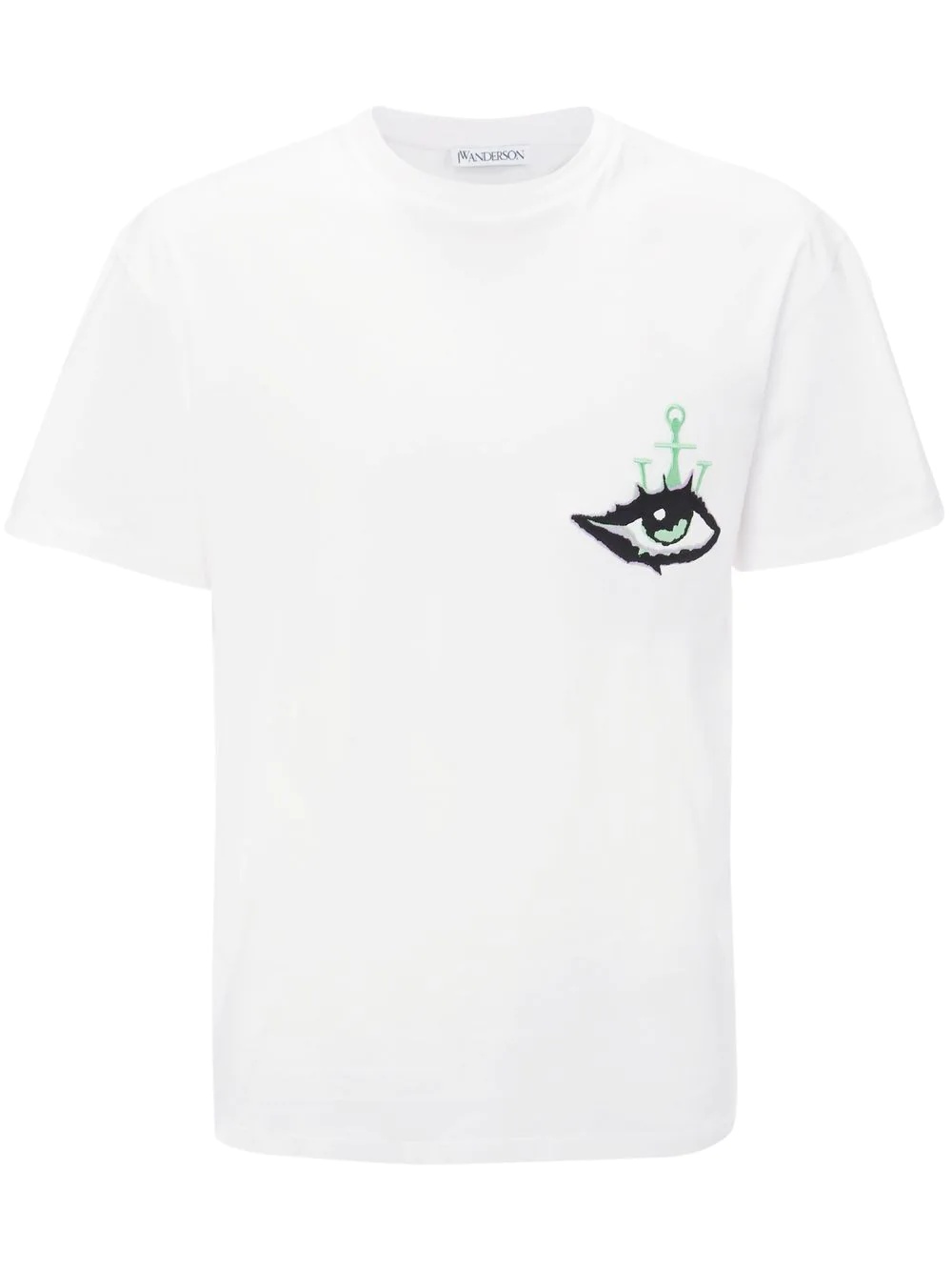 eye-embroidered logo T-shirt - 1