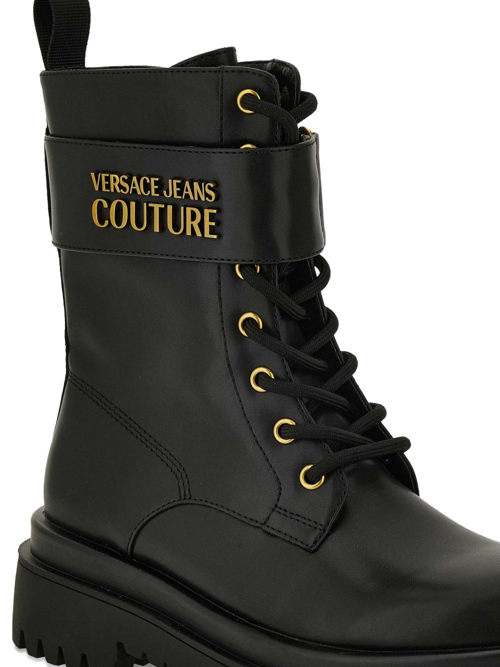 lace-up strap boots - 4